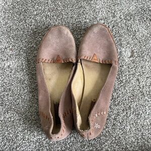 Frye Tegan suede slip on shoes loafers sz 8M